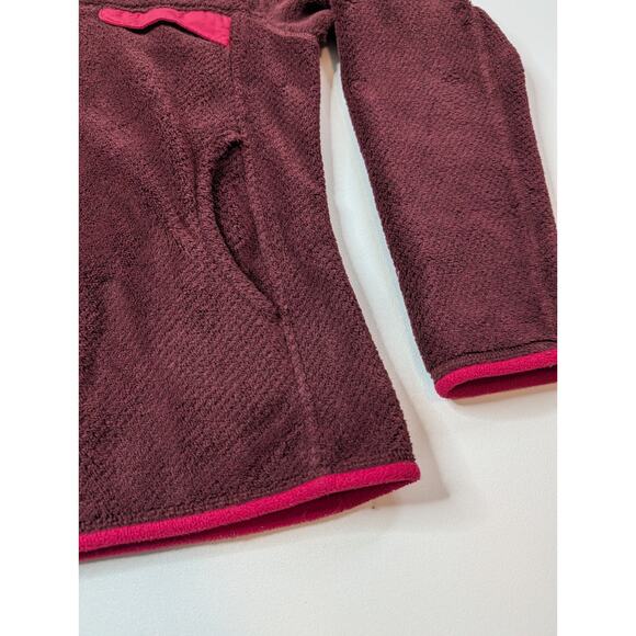 Patagonia Women’s Retool Snap T Pullover Fleece Jacket Wine Maroon Red - Size S - Picture 4 of 13